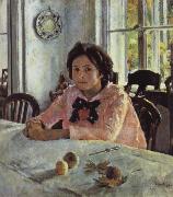 Valentin Serov Girl awith Peaches China oil painting reproduction